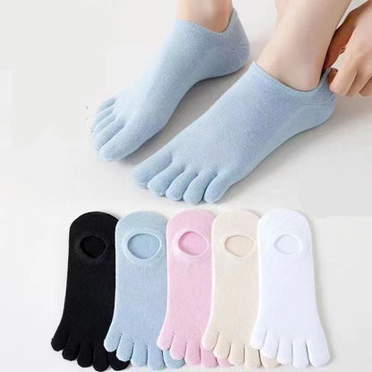 Yoga Toe Socks Five Pair Set for Women