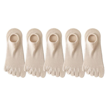 Yoga Toe Socks Five Pair Set for Women