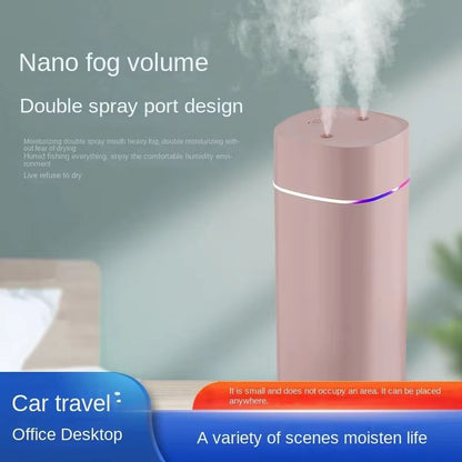 AquaBreeze Dual-Nozzle USB Humidifier 600ml/H (20.3 fl oz/H) Super Mist