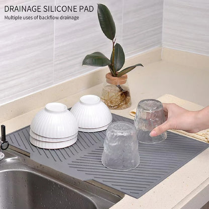 Silicone Mat Accessories, Kitchen Decoration, Bar Sink Drain, Food Utensil Mat, Three Models, Bar Insulation Mat