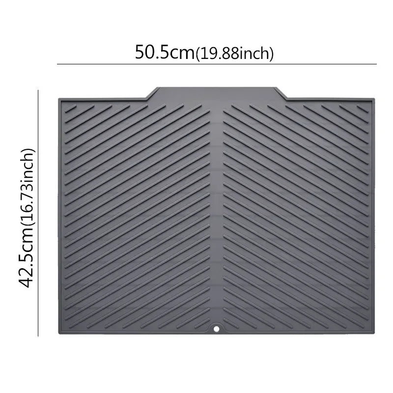 Silicone Mat Accessories, Kitchen Decoration, Bar Sink Drain, Food Utensil Mat, Three Models, Bar Insulation Mat