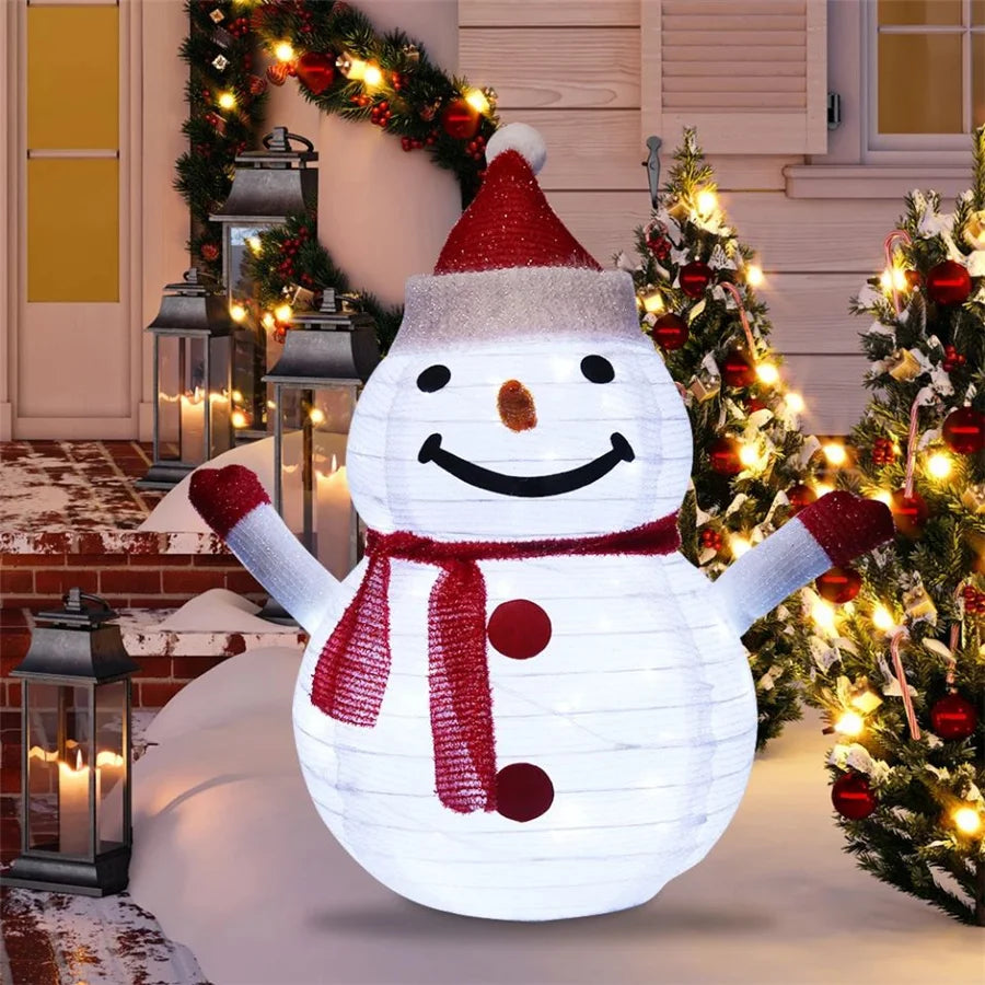 Lantern Outdoor Waterproof Lawn Garden, New Santa Claus Snowman Fairy Lights, Lights for Wedding Party Christmas