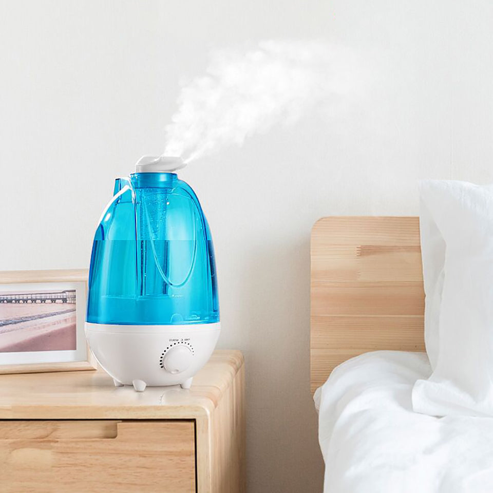 Ultrasonic Air Humidifier, Double Sprayers, Big Mist Volume, Fog Mist Maker, Essential Oil Diffuser, Home, Office, Baby