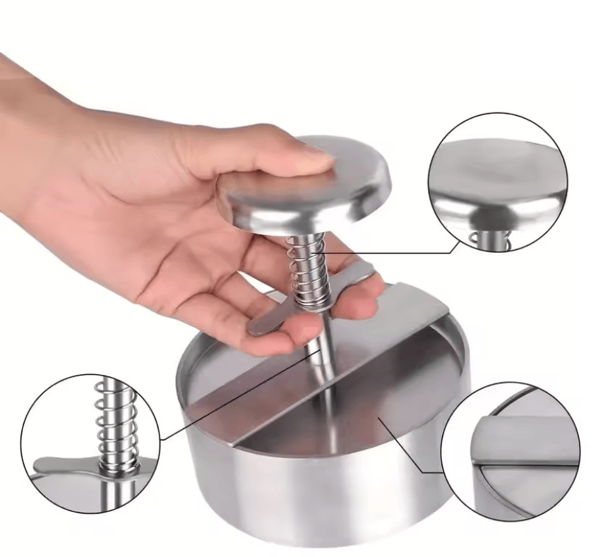 GrillMaster Non Stick Hamburger Patty Press and Burger Maker Mold for Perfect Patties