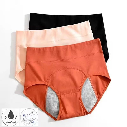 High Waist Cotton Leak Proof Menstrual Underwear For Women