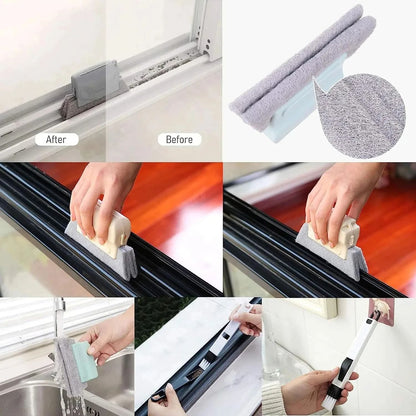 Window Track Cleaning Brush Tools Set For Sliding Door Tracks And Grooves
