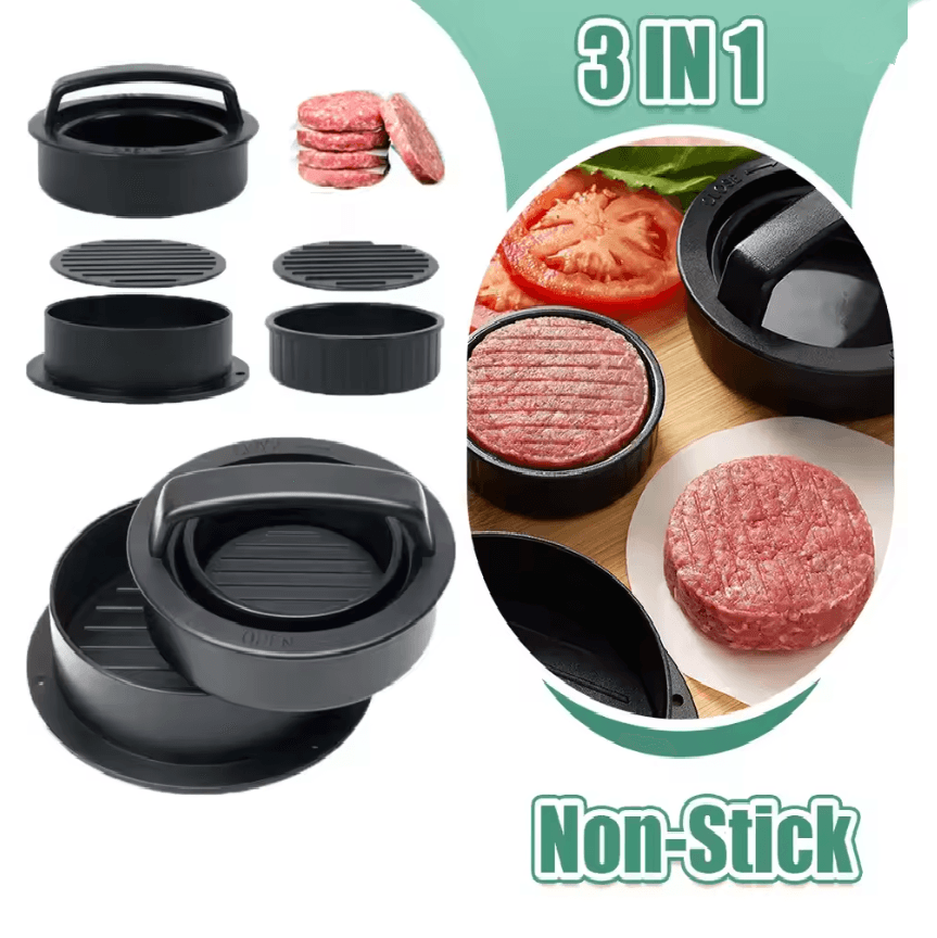 PattyPro Non Stick Hamburger Press and Burger Maker Mold for Perfect Patties