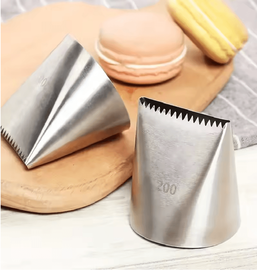 DecoTwist Double Sided Cream Nozzle Set for Professional Cake and Pastry Decorating
