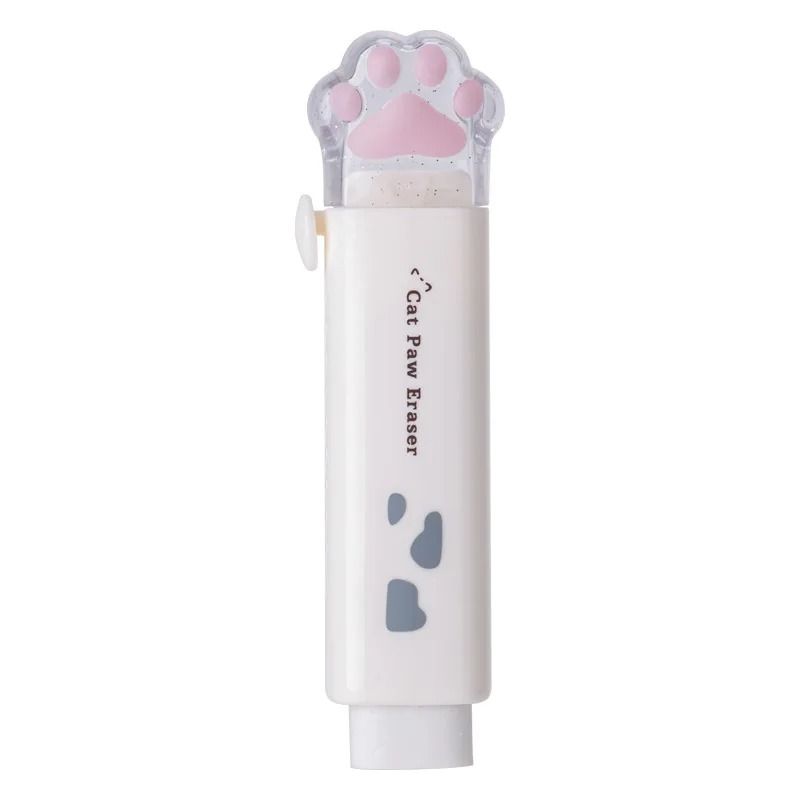 Cute Cat Eraser Retractable Eraser Pen for School Supplies and Sketching