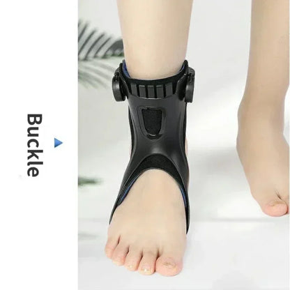 Adjustable Drop Foot Brace, Ankle Support with Buckle, Comfort Aid for Stroke Hemiplegia Walking, Fits Most Shoes