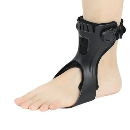 Adjustable Drop Foot Brace, Ankle Support with Buckle, Comfort Aid for Stroke Hemiplegia Walking, Fits Most Shoes