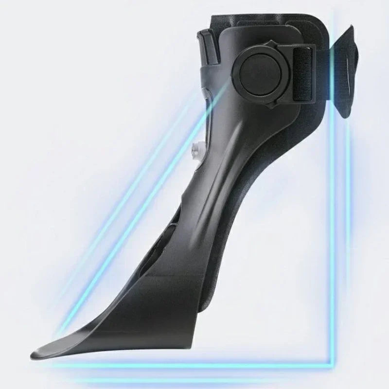 Adjustable Drop Foot Brace, Ankle Support with Buckle, Comfort Aid for Stroke Hemiplegia Walking, Fits Most Shoes