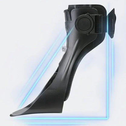 Adjustable Drop Foot Brace, Ankle Support with Buckle, Comfort Aid for Stroke Hemiplegia Walking, Fits Most Shoes