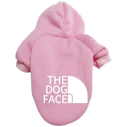 Pet Dog Hoodie for Autumn and Winter Large Dog Clothes with Text Pattern and Comfortable Fit