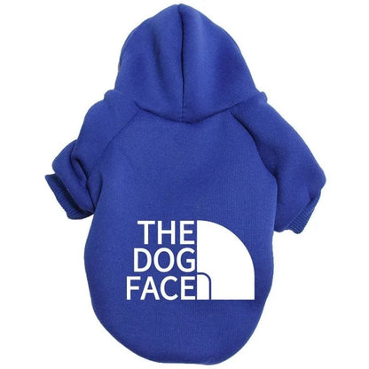 Pet Dog Hoodie for Autumn and Winter Large Dog Clothes with Text Pattern and Comfortable Fit