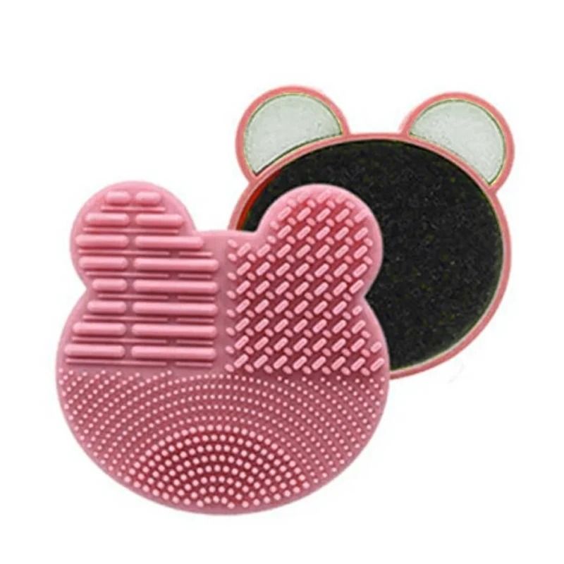 Silicone Makeup Brush Cleaner Bowl And Scrub Pad Set