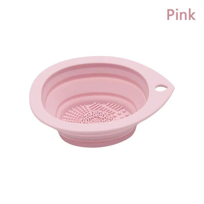 Silicone Makeup Brush Cleaner Bowl And Scrub Pad Set