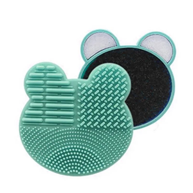 Silicone Makeup Brush Cleaner Bowl And Scrub Pad Set