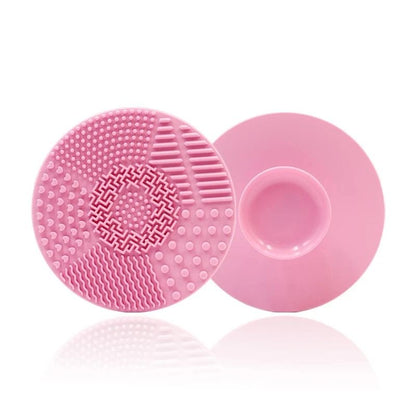 Silicone Makeup Brush Cleaner Bowl And Scrub Pad Set