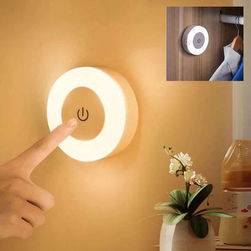 Rechargeable LED Touch Night Light USB Portable Mini Lamp
