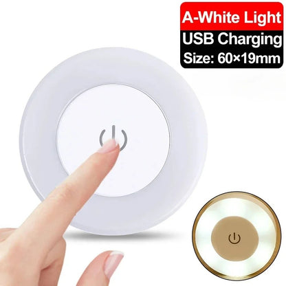 Rechargeable LED Touch Night Light USB Portable Mini Lamp