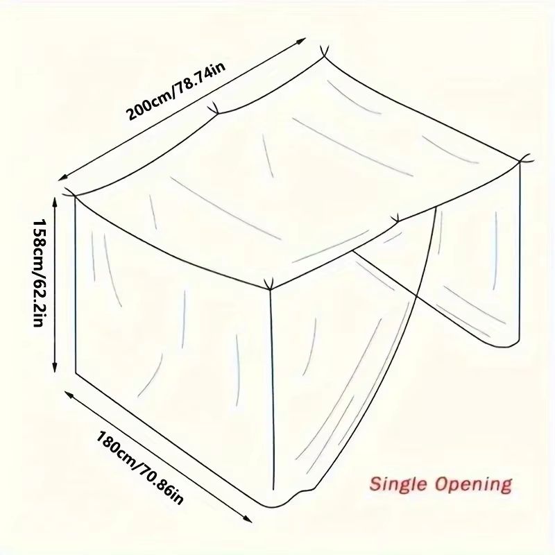 Portable Foldable White Mesh Mosquito Net Camping Tent