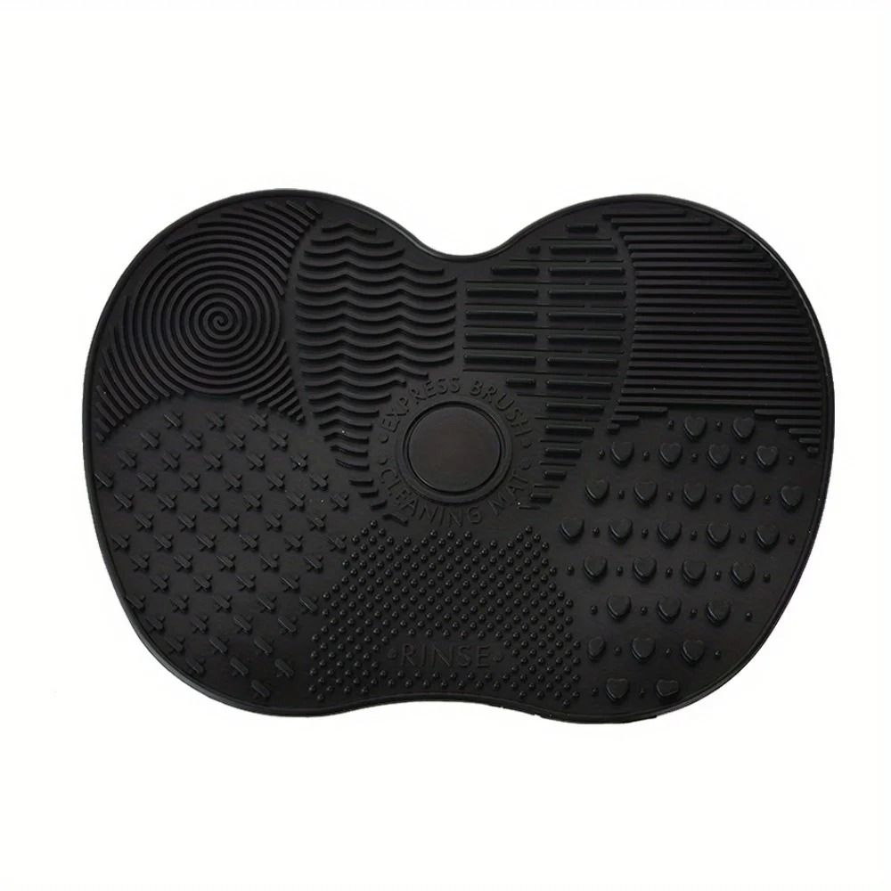 Silicone Apple Shaped Makeup Brush Cleaner Pad With Suction Cup