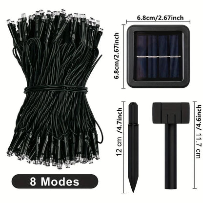 Solar Powered LED String Lights Outdoor Fairy Garland (50–300 LEDs)