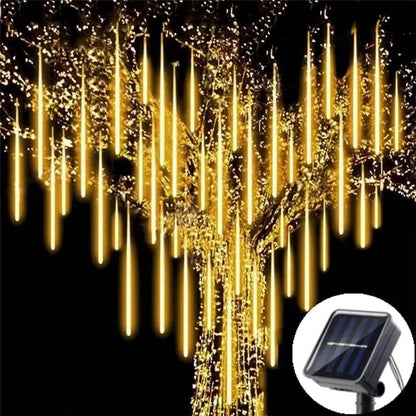 Solar LED Meteor Shower Lights – Outdoor Waterproof Falling Rain String Lights