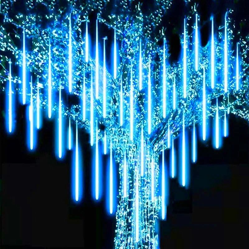 Solar LED Meteor Shower Lights – Outdoor Waterproof Falling Rain String Lights