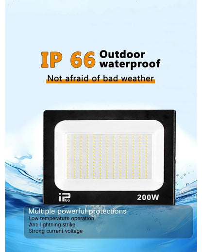 High Brightness LED Flood Light – Outdoor Waterproof Path and Garden Spotlight (10W–200W)