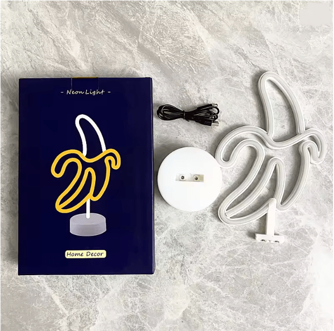 GlowBanana LED Neon Wall Light for Bedroom and Decor