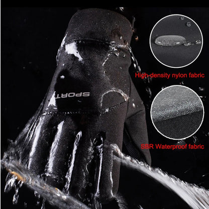 Warm Winter Gloves, High Quality Plush Gloves, Outdoor Sports Gloves for Men and Women, Windproof Cold Bicycle Gloves