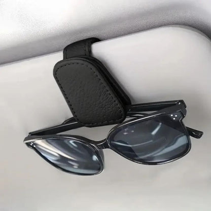 Car Sun Visor Glasses Case and Ticket Card Clip – Auto Interior Organizer
