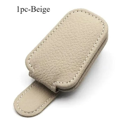 Car Sun Visor Glasses Case and Ticket Card Clip – Auto Interior Organizer