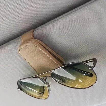 Car Sun Visor Glasses Case and Ticket Card Clip – Auto Interior Organizer
