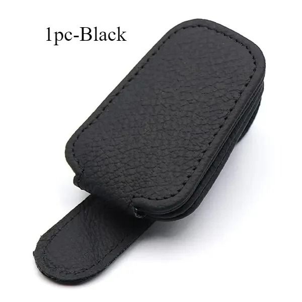 Car Sun Visor Glasses Case and Ticket Card Clip – Auto Interior Organizer