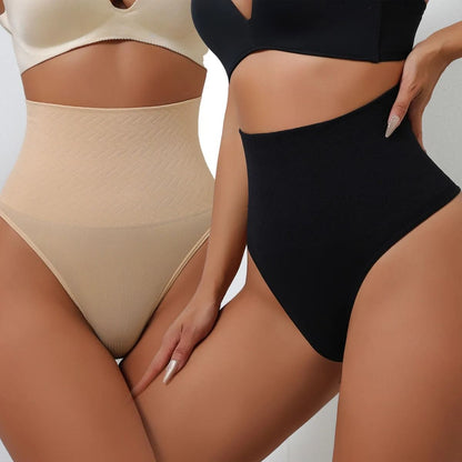 High Waist Seamless Thong Panties Tummy Control Shaper Underwear