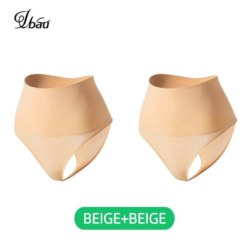 High Waist Seamless Thong Panties Tummy Control Shaper Underwear