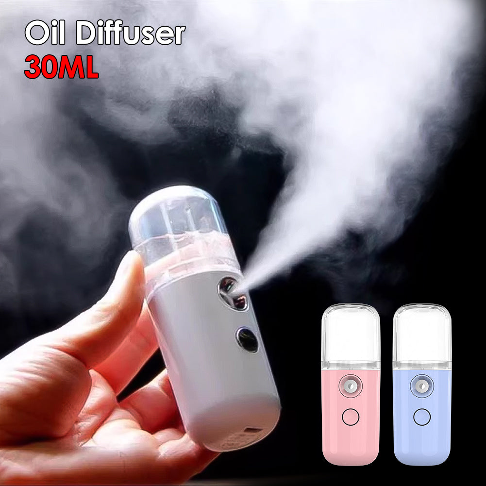 Mini Car Air Humidifier, USB Facial Sprayer, Nano Nebulizer, Essential Oil Diffuser, Aromatherapy