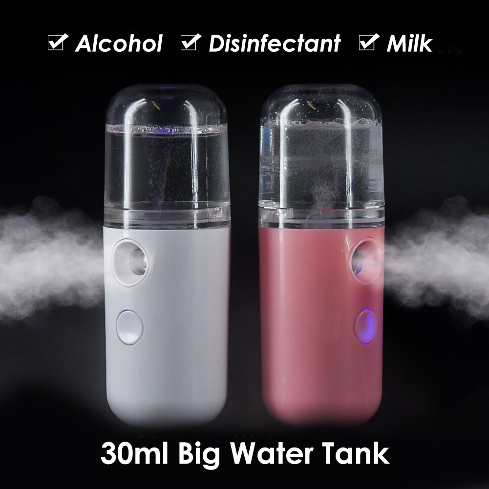 Mini Car Air Humidifier, USB Facial Sprayer, Nano Nebulizer, Essential Oil Diffuser, Aromatherapy