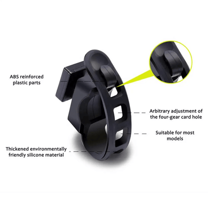 FlexMount Silicone Bike Light Strap – Adjustable Tail Light Holder for Secure Cycling Visibility
