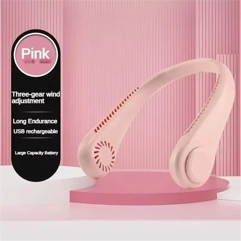 Portable Bladeless Neck Fan with Rechargeable Battery