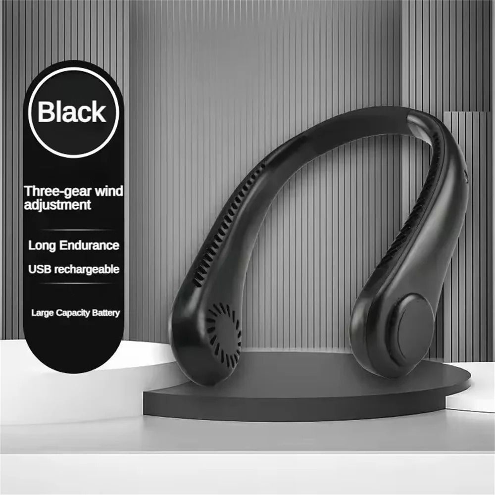 Portable Bladeless Neck Fan with Rechargeable Battery