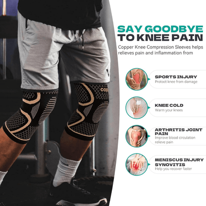 Copper Knee Brace for Arthritis Pain Relief and Sports Support