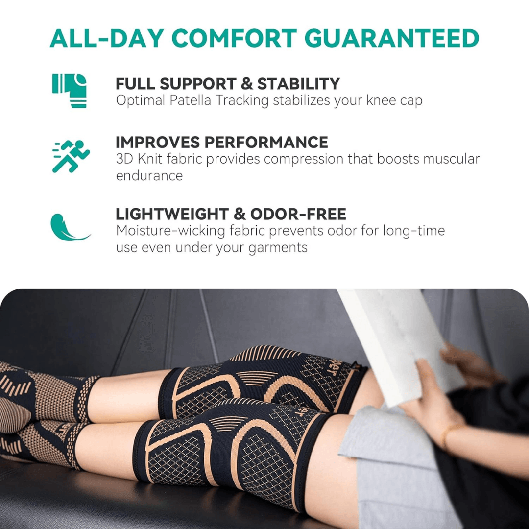 Copper Knee Brace for Arthritis Pain Relief and Sports Support