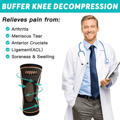 Copper Knee Brace for Arthritis Pain Relief and Sports Support