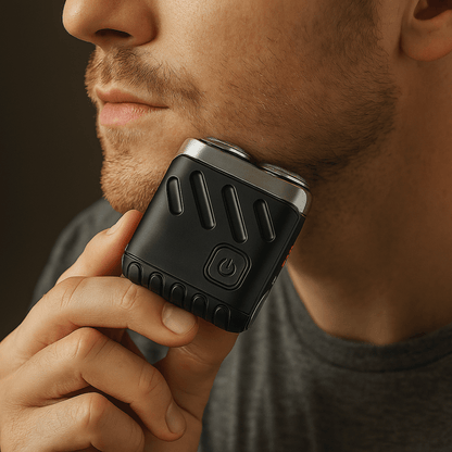 Mini Electric Smart Shaver Dual Blade Rechargeable Beard Trimmer with Digital Display