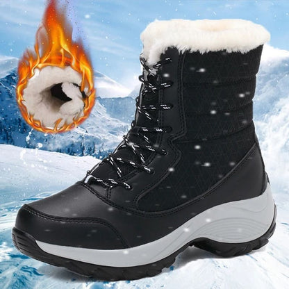Women Platform Snow Boots Winter Casual Warm Boots
