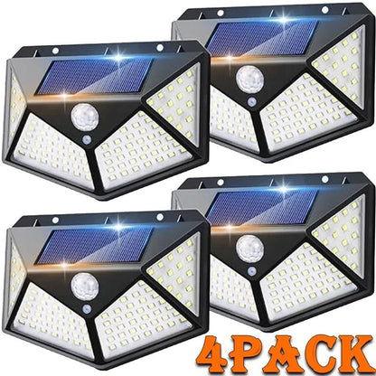 Solar Powered Outdoor Wall Light with Motion Sensor for Garden and Patio